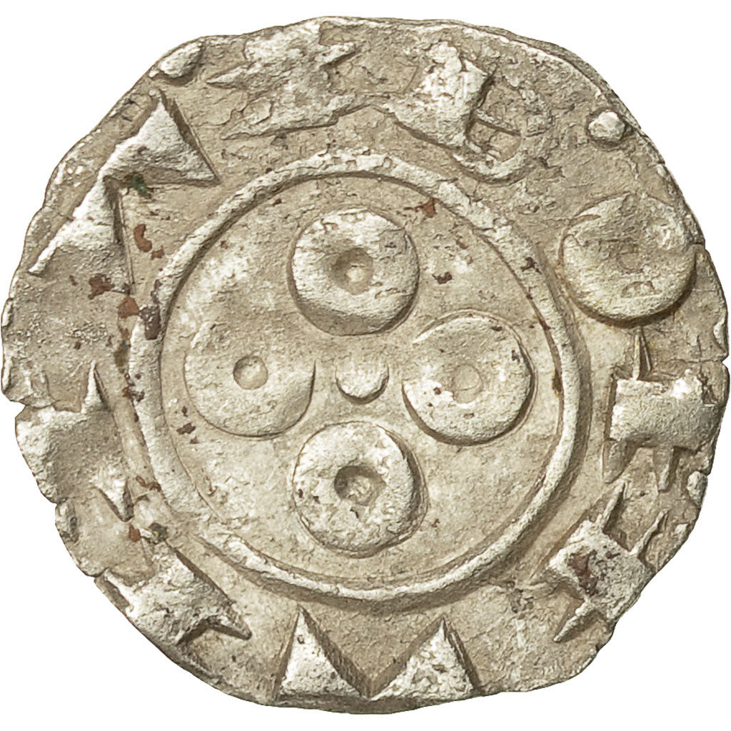 Coin, France, Languedoc, Anonymous, Denarius, AU(50-53), Billon, Boudeau:753