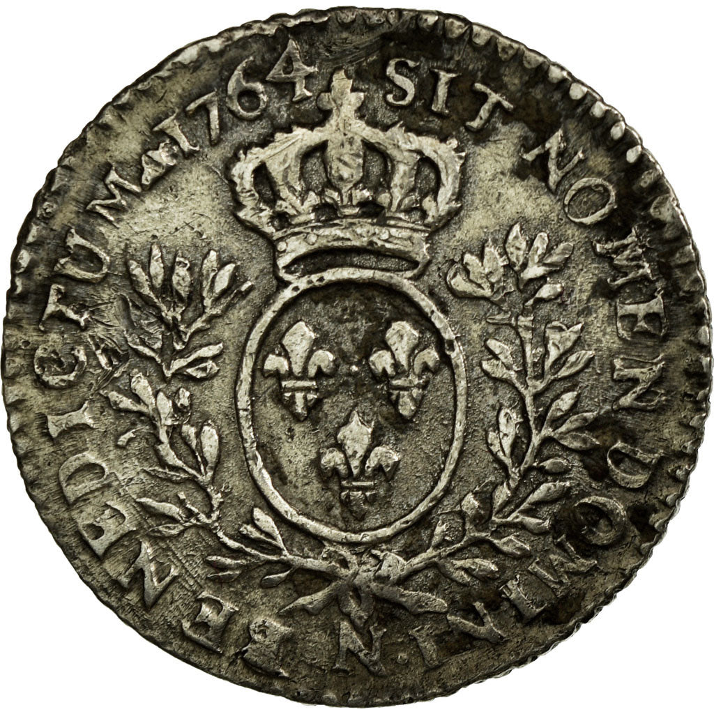 Coin, France, Louis XV, 1/10 Écu au bandeau, 12 Sols, 1/10 ECU, 1764