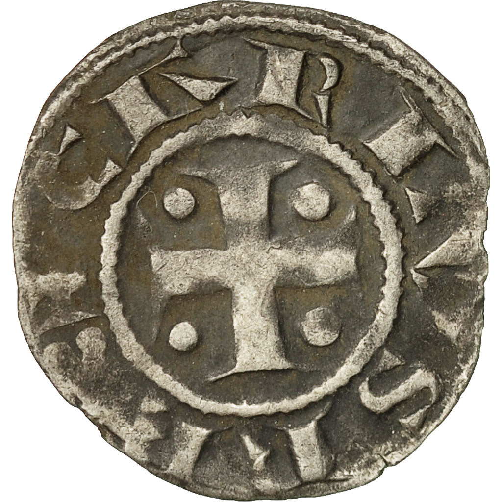 Coin, France, Anonymous, Denarius, Lons-le-Saunier, EF(40-45), Silver
