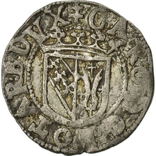 Coin, France, LORRAINE, Charles III, Double Denier, Nancy, EF(40-45), Billon