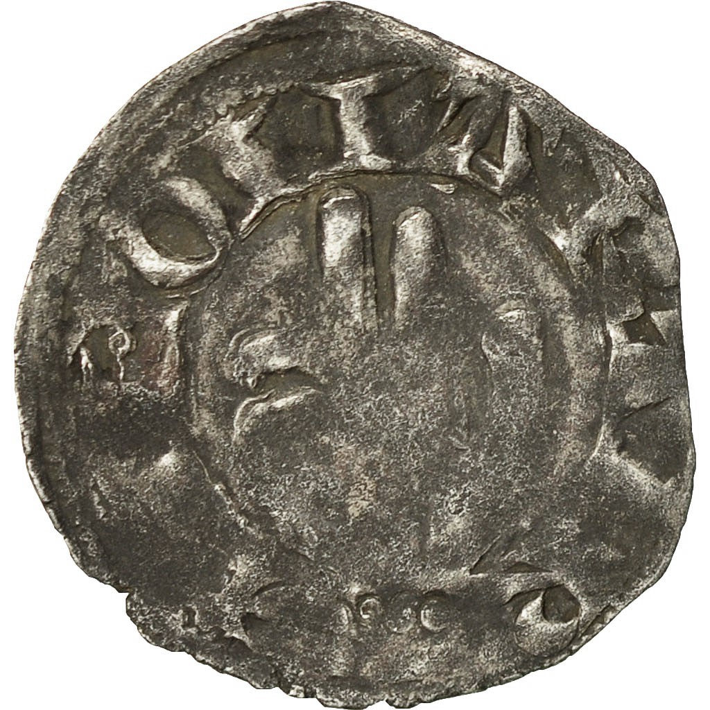 Coin, France, Franche-Comté, Anonymous, Denarius, Besançon, VF(20-25), Silver