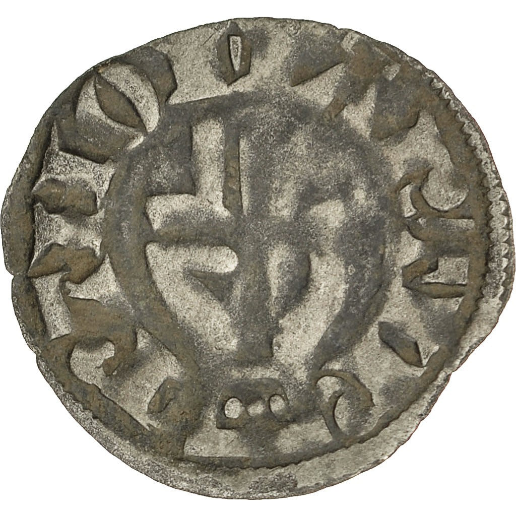 Coin, France, Franche-Comté, Anonymous, Denarius, Besançon, VF(30-35), Silver