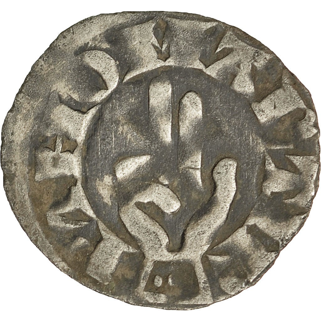 Coin, France, Franche-Comté, Anonymous, Denarius, Besançon, EF(40-45), Silver