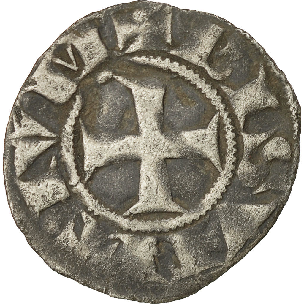 Coin, France, Franche-Comté, Anonymous, Denarius, Besançon, EF(40-45), Silver