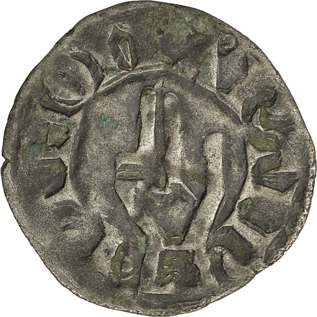 Coin, France, Franche-Comté, Anonymous, Denarius, Besançon, EF(40-45), Silver