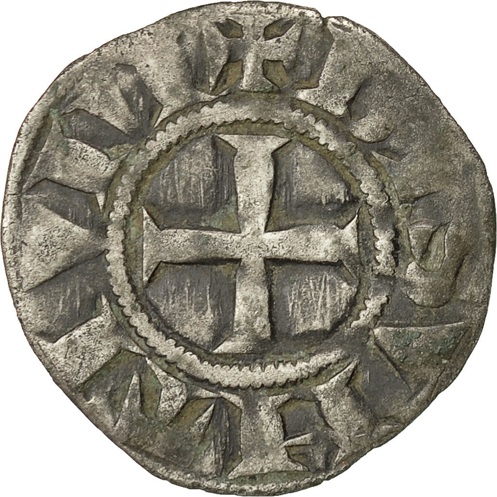Coin, France, Franche-Comté, Anonymous, Denarius, Besançon, EF(40-45), Silver