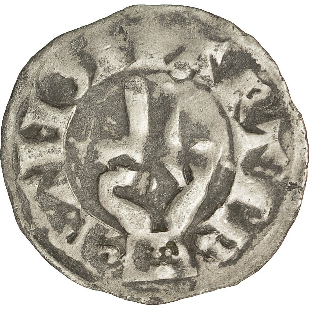 Coin, France, Franche-Comté, Anonymous, Denarius, Besançon, EF(40-45), Silver