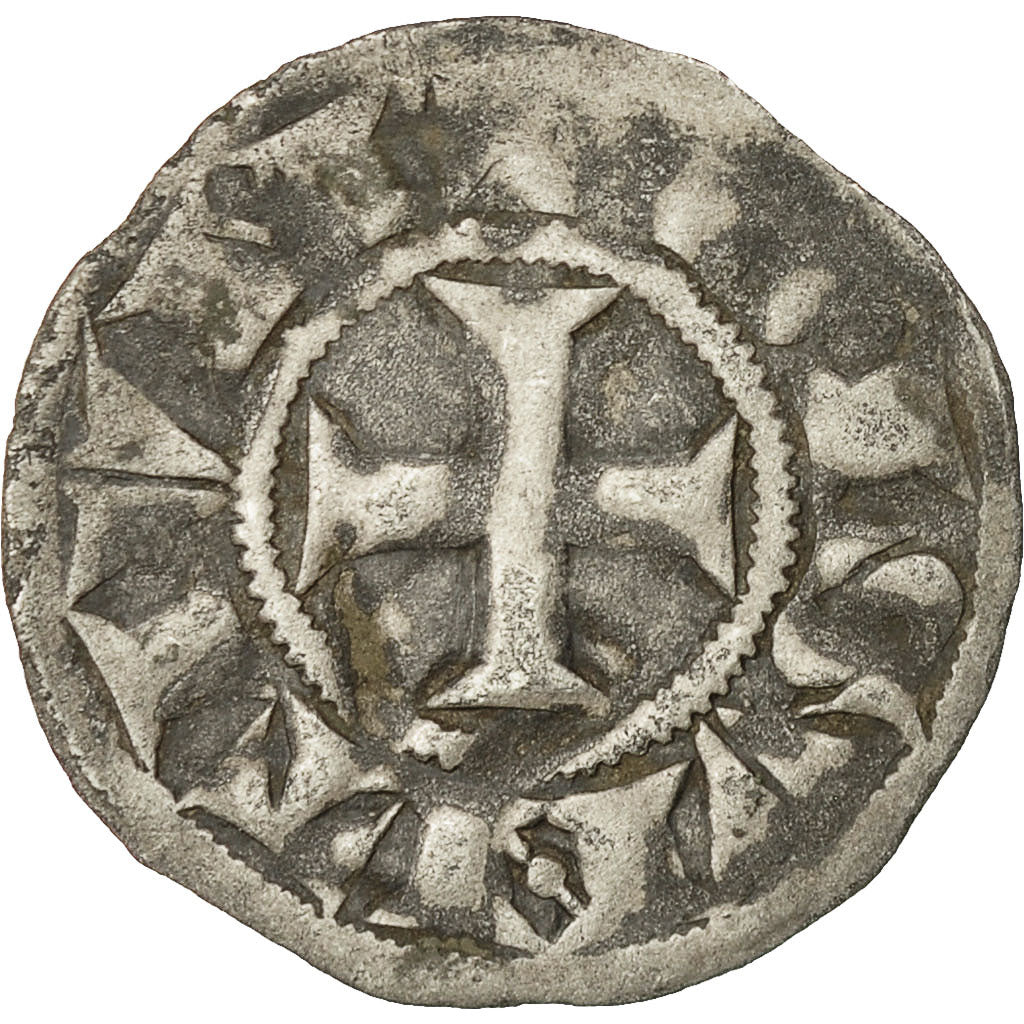 Coin, France, Franche-Comté, Anonymous, Denarius, Besançon, EF(40-45), Silver