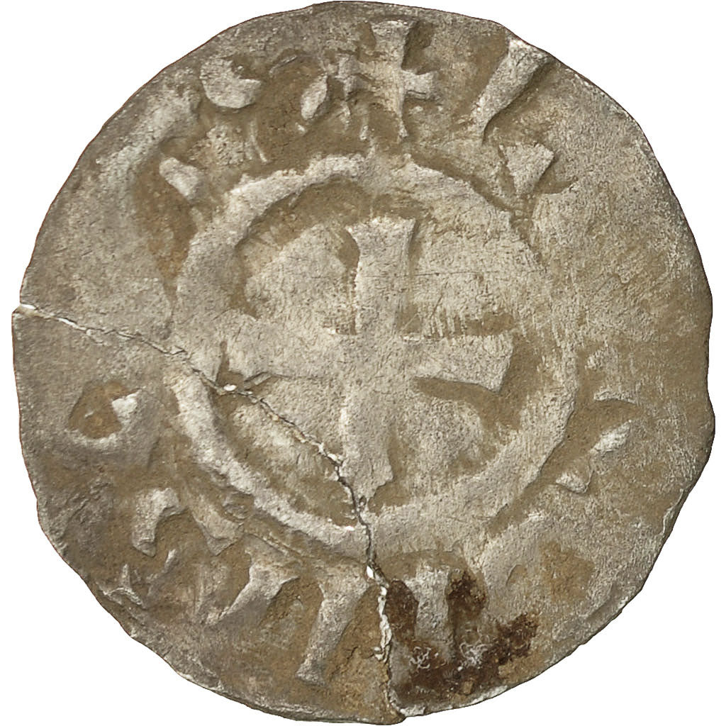 Coin, France, Louis IV, Denarius, Langres, Immobilized type, VF(30-35), Silver