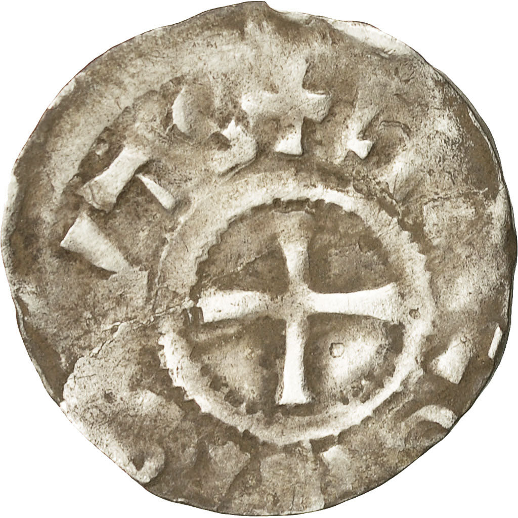 Coin, France, Louis IV, Denarius, Langres, Immobilized type, VF(30-35), Silver