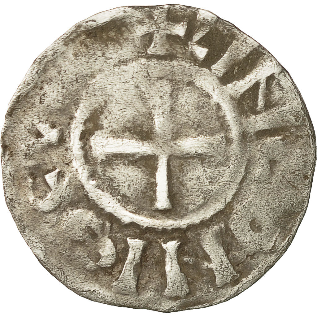 Coin, France, Louis IV, Denarius, Langres, Immobilized type, VF(30-35), Silver
