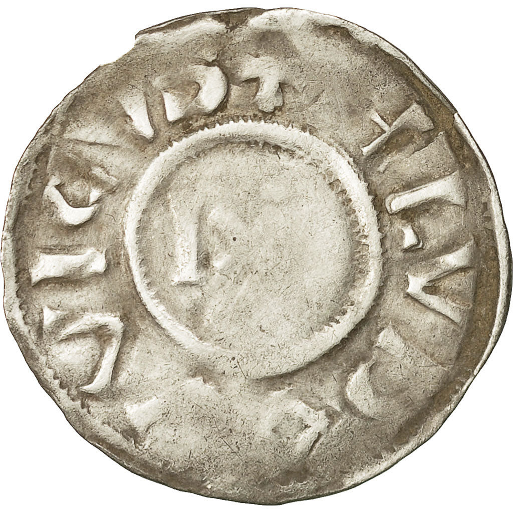 Coin, France, Louis IV, Denarius, Langres, Immobilized type, VF(30-35), Silver