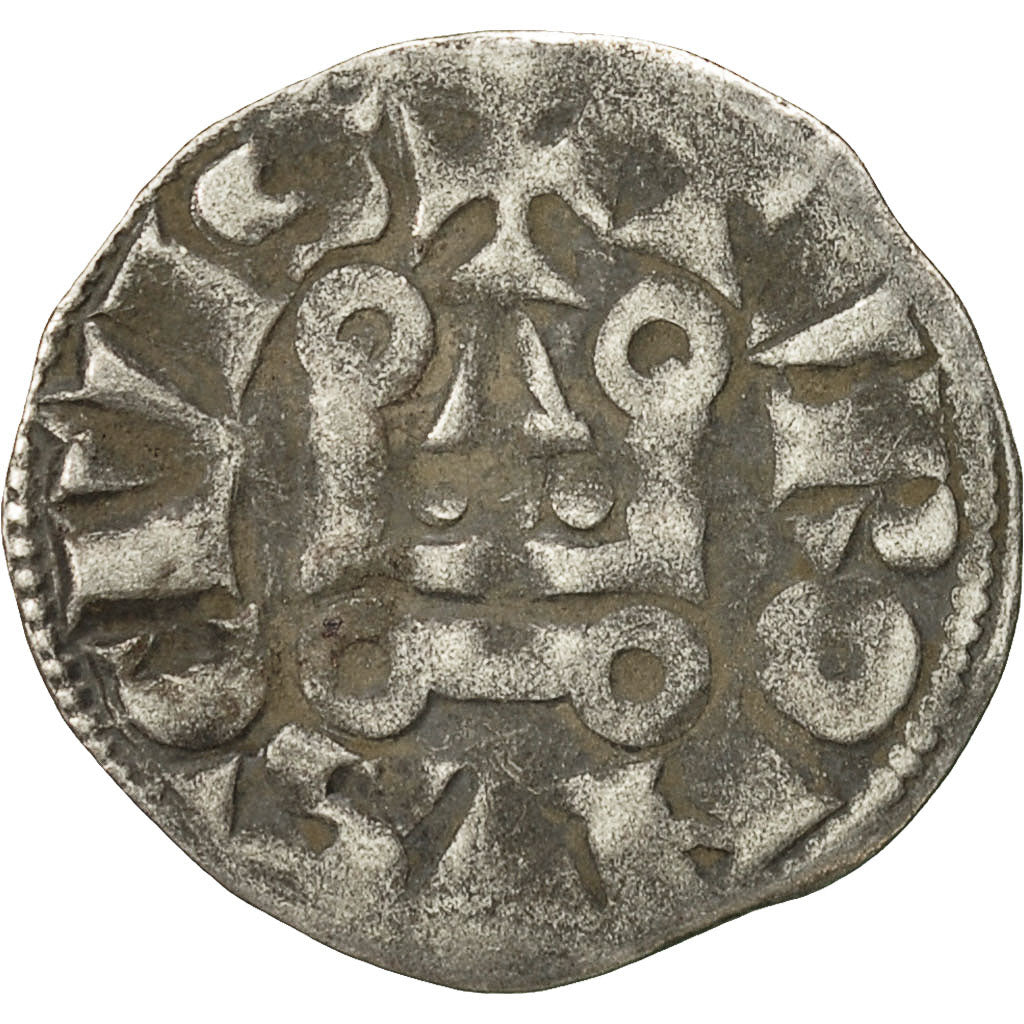 Munten, Frankrijk, Philip III, Denier Tournois, FR+, Billon, Duplessy:204