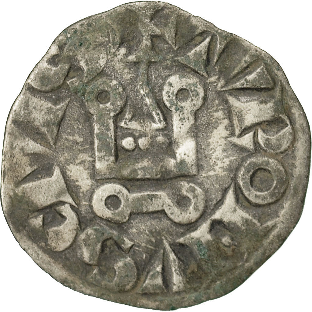 Munten, Frankrijk, Louis IX, Denier Tournois, FR+, Billon, Duplessy:193