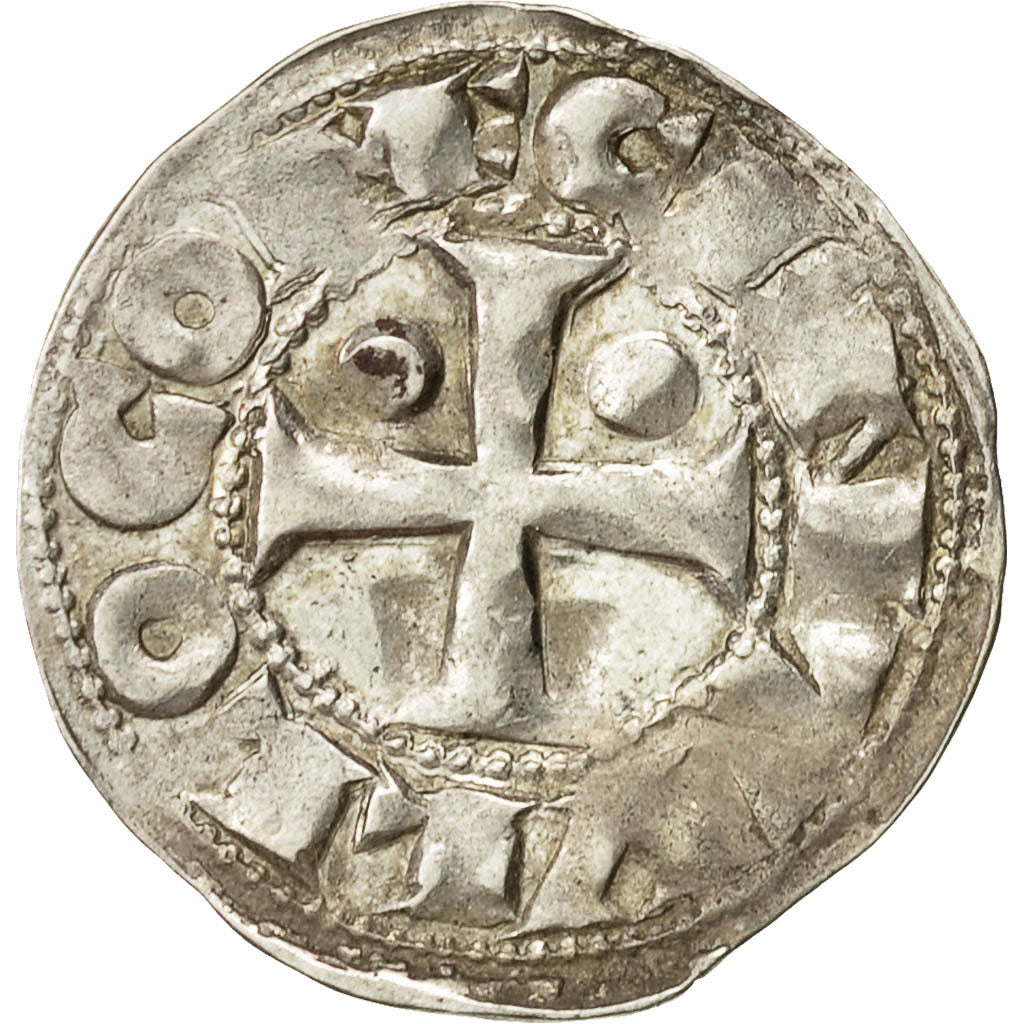 Coin, France, Béarn, Les Centulles, Denarius, Morlaas, EF(40-45), Silver