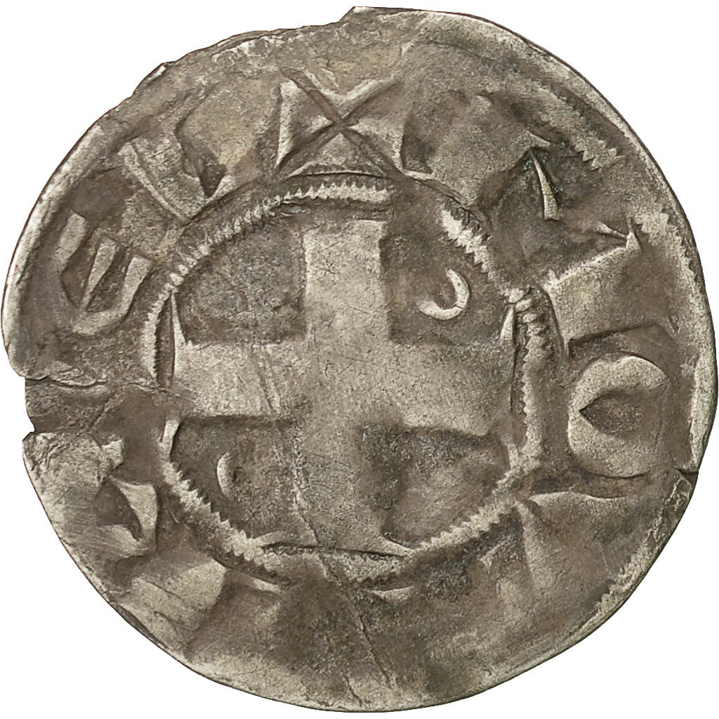 Coin, France, Philip II, Denier Parisis, Montreuil-sur-Mer, EF(40-45), Silver