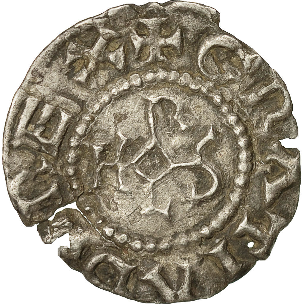 Coin, France, Charles II, Denarius, Quentovic, EF(40-45), Silver, Depeyrot:812