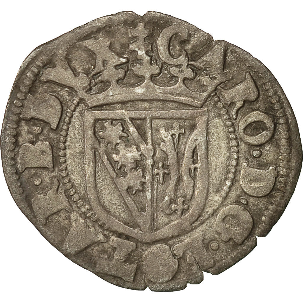 Moneda, Francia, LORRAINE, Charles III, Double Denier, Nancy, MBC, Vellón