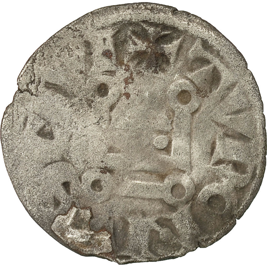Moneta, Francia, Louis VIII, Denier Tournois, MB, Biglione, Duplessy:188