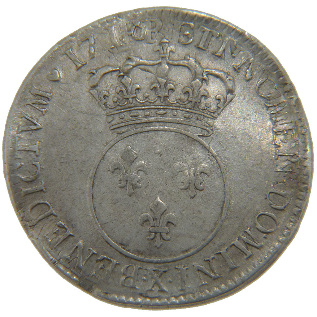 Louis XV, 1/4 Ecu Vertugadin