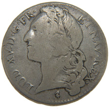 FRANCE, 1/2 Écu au bandeau, 1/2 Ecu, 1745, Lille, VF(20-25), Silver, Gadoury ...