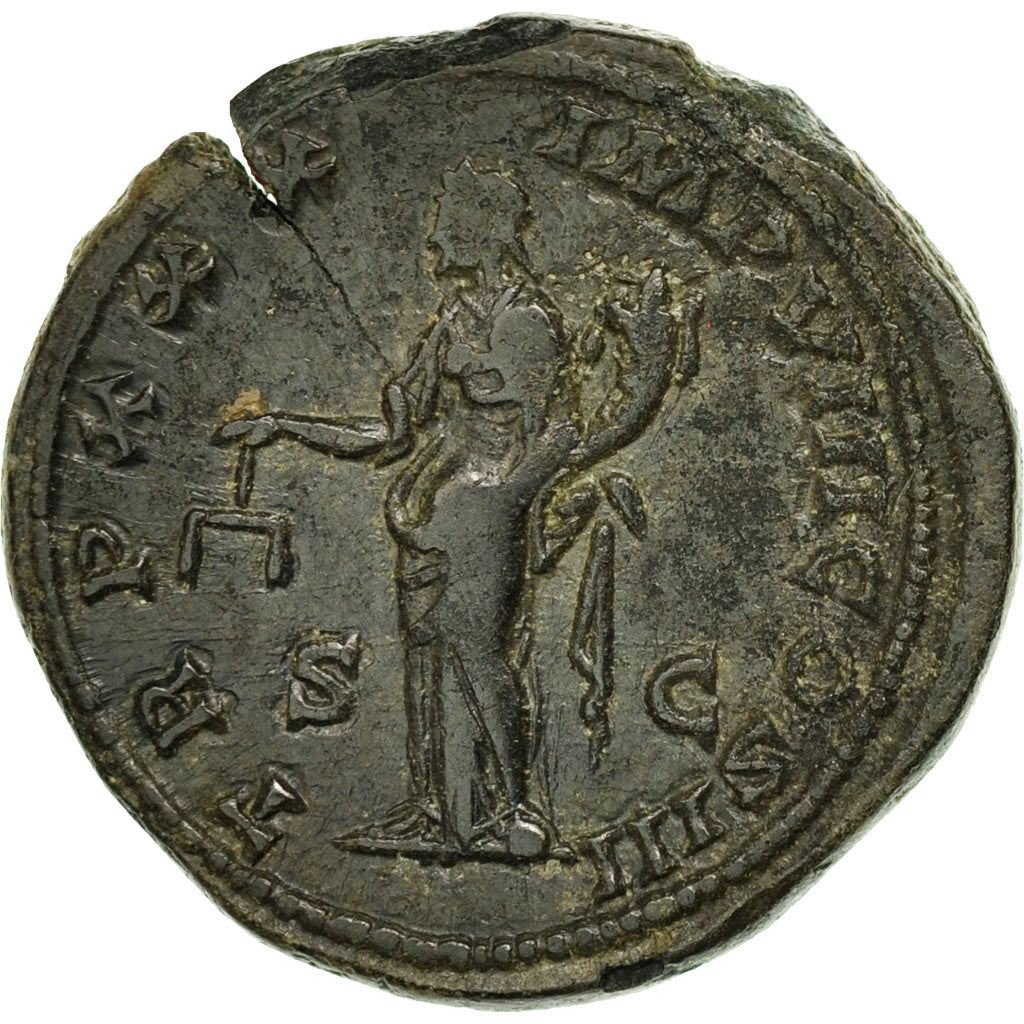 Coin, Marcus Aurelius, Dupondius, 175-176, Rome, EF(40-45), Bronze, RIC:1173
