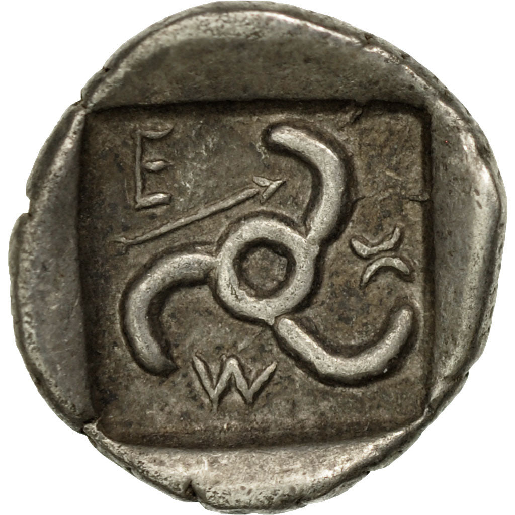 Coin, Lycia, Mithrapata, 1/6 Stater or Diobol, Uncertain Mint, EF(40-45), Silver