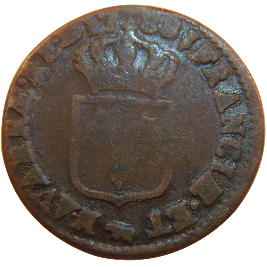 FRANCE, Sol de Béarn, Sol à l'Ecu, 1788, Pau, F(12-15), Copper, Gadoury #350a, 9