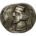 Monnaie, Royaume Parthe, Mithridates IV, Drachme, Ecbatane, TTB, Argent