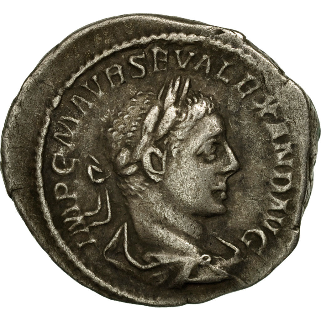 Coin, Severus Alexander, Denarius, AD 223, Rome, EF(40-45), Silver, RIC:23
