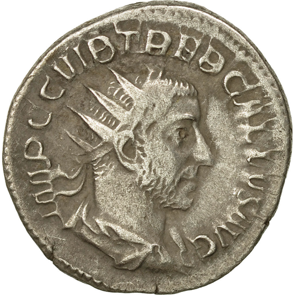 Coin, Trebonianus Gallus, Antoninianus, 251-253, Milan, EF(40-45), Billon