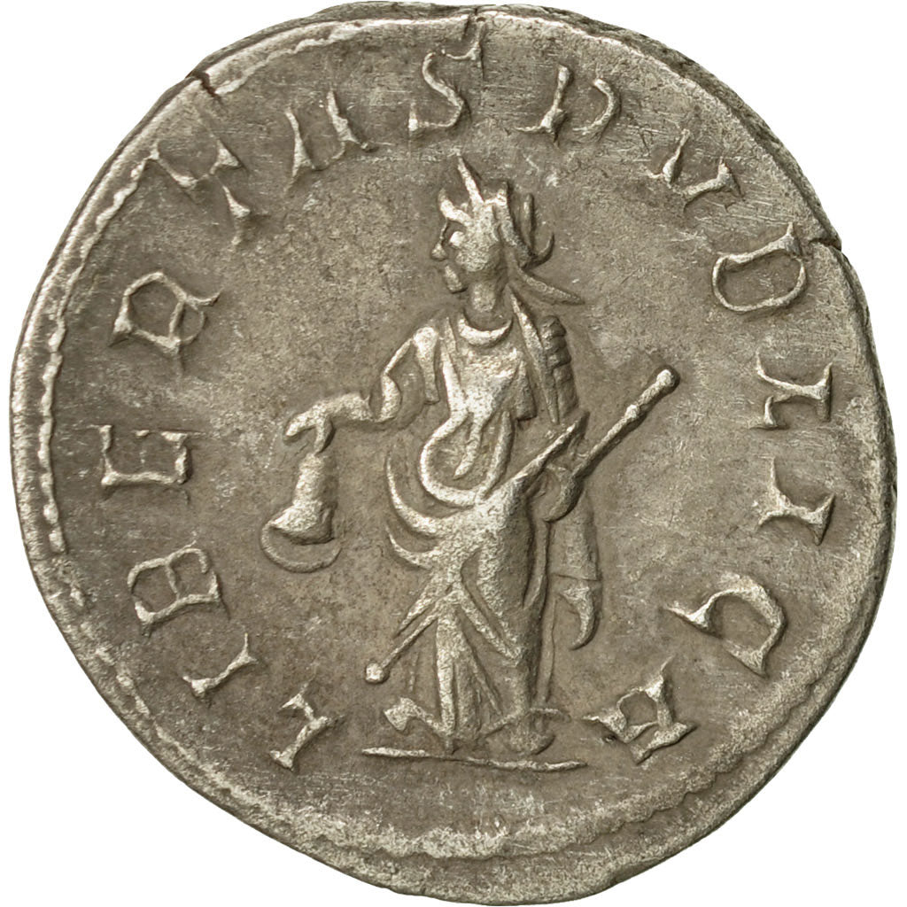 Coin, Trebonianus Gallus, Antoninianus, 251-253, Milan, EF(40-45), Billon