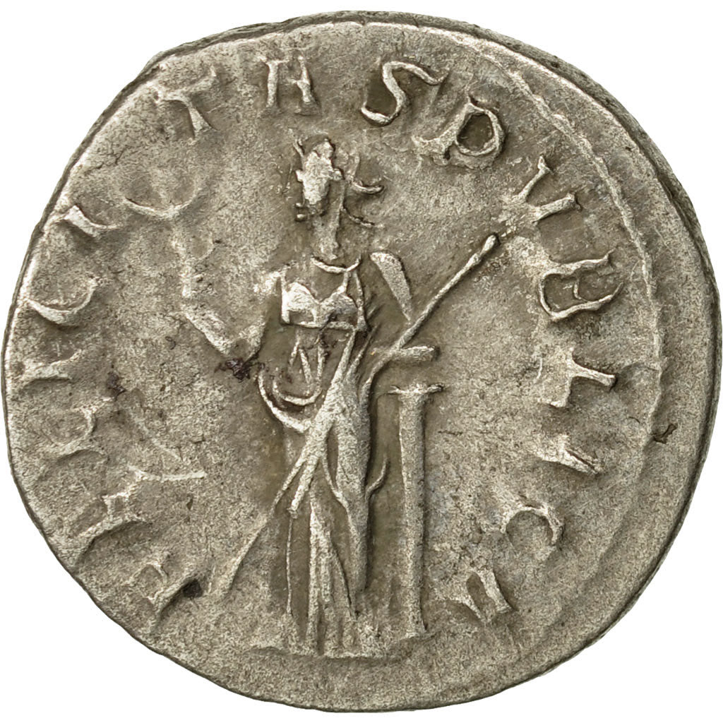 Coin, Trebonianus Gallus, Antoninianus, 251-253, Rome, EF(40-45), Billon