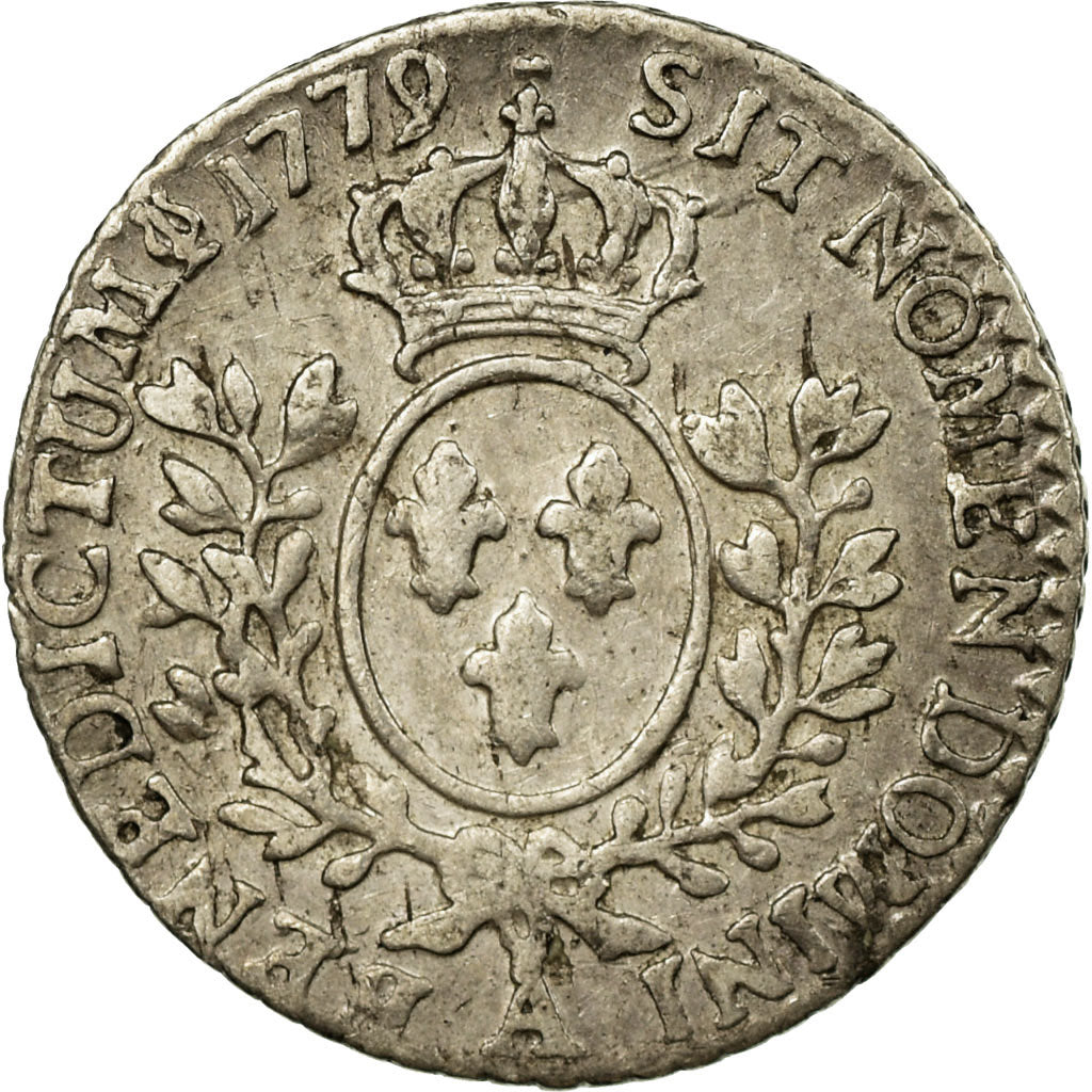 Coin, France, Louis XV, 1/20 Écu à la vieille tête (6 sols), 6 Sols, 1/20