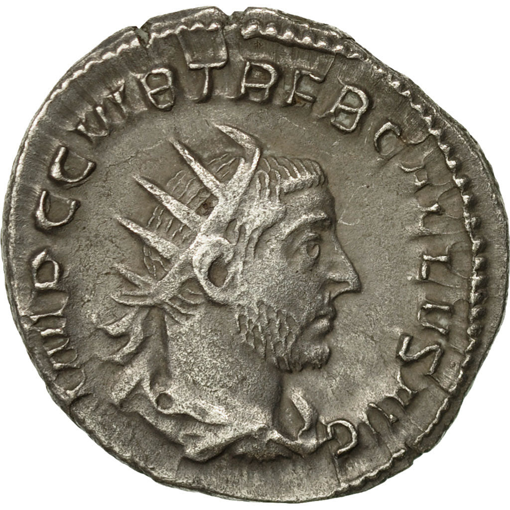Coin, Trebonianus Gallus, Antoninianus, 251-253, Milan, AU(50-53), Billon