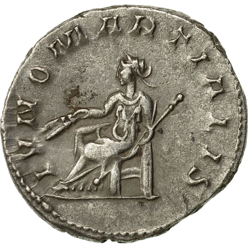 Coin, Trebonianus Gallus, Antoninianus, 251-253, Milan, AU(50-53), Billon