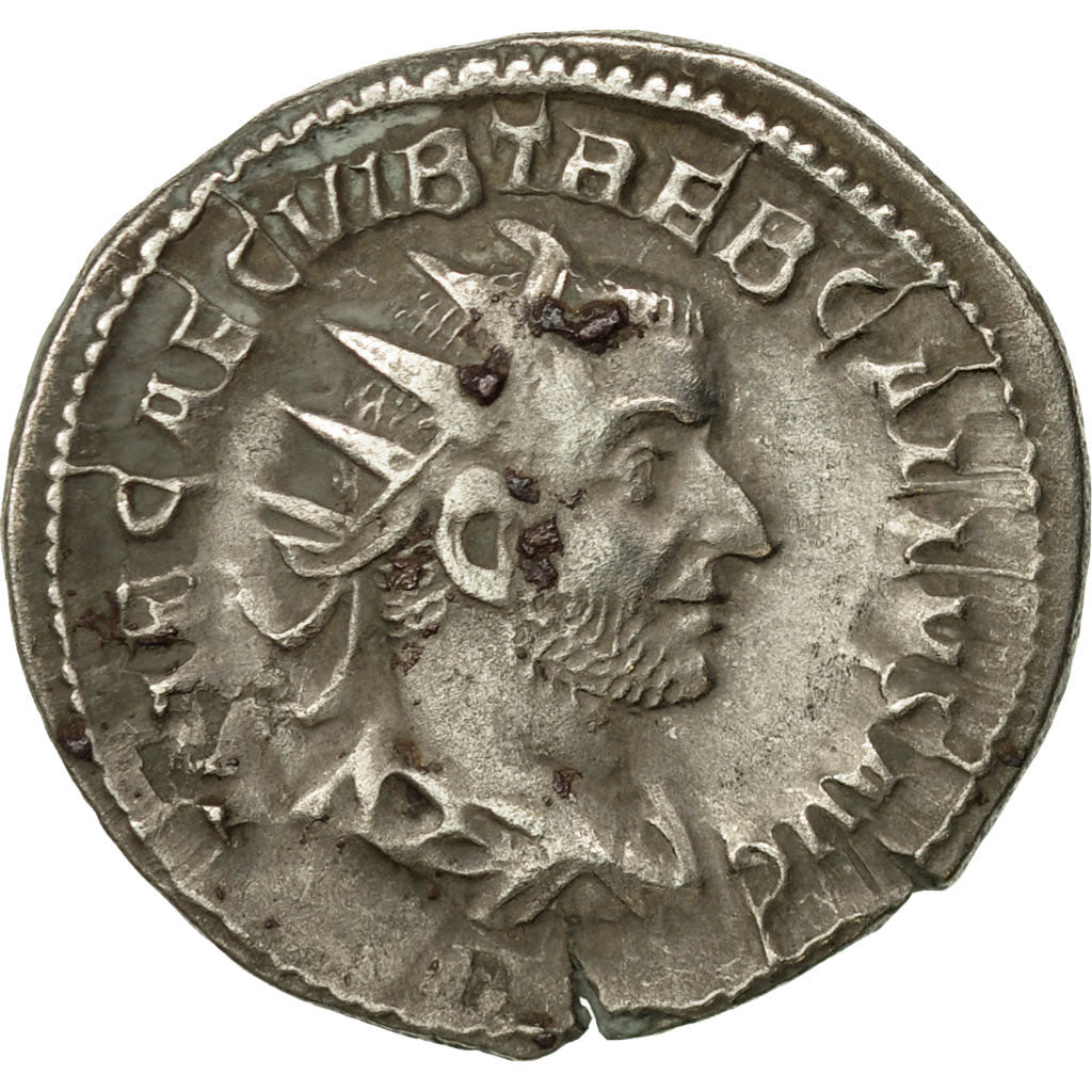 Coin, Trebonianus Gallus, Antoninianus, 251-253, Rome, AU(50-53), Billon, RIC:37