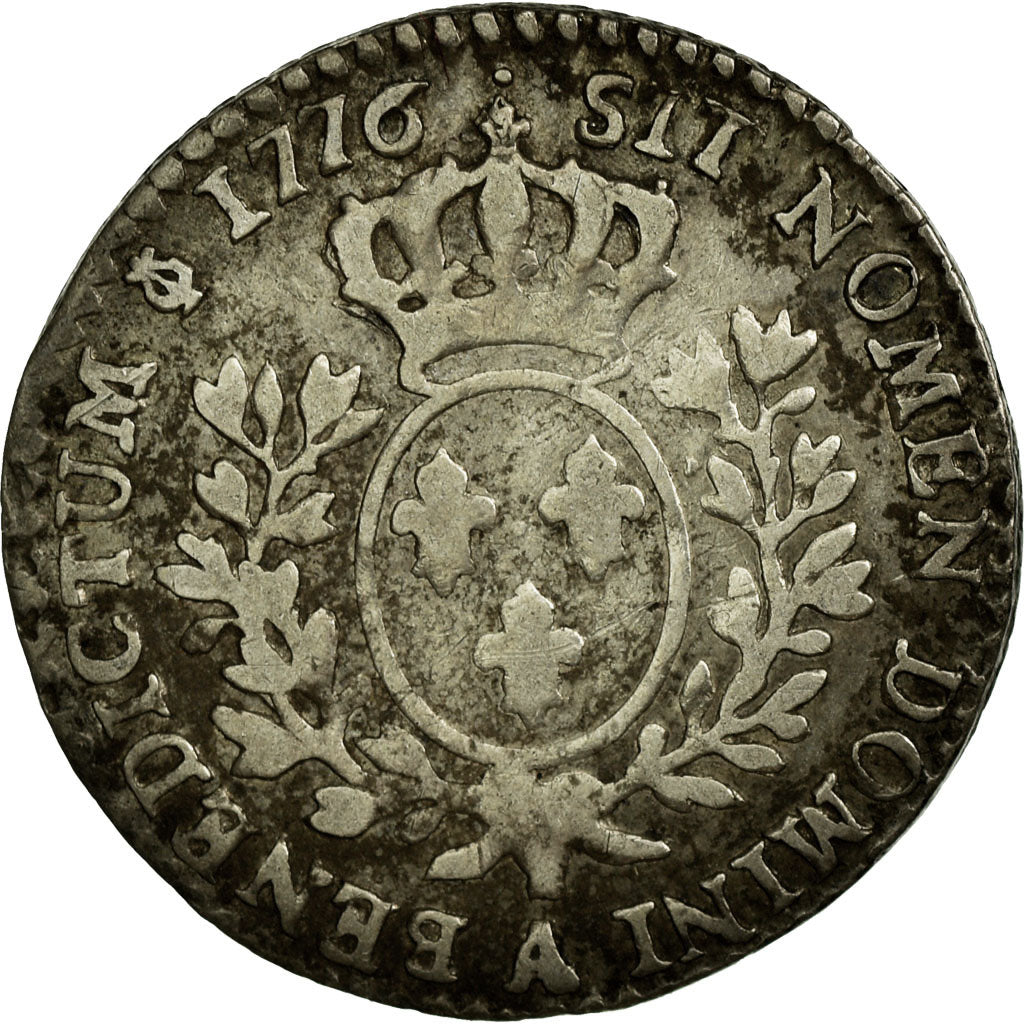 Coin, France, Louis XVI, 1/10 Écu, 12 Sols, 1/10 ECU, 1776, Paris, EF(40-45)