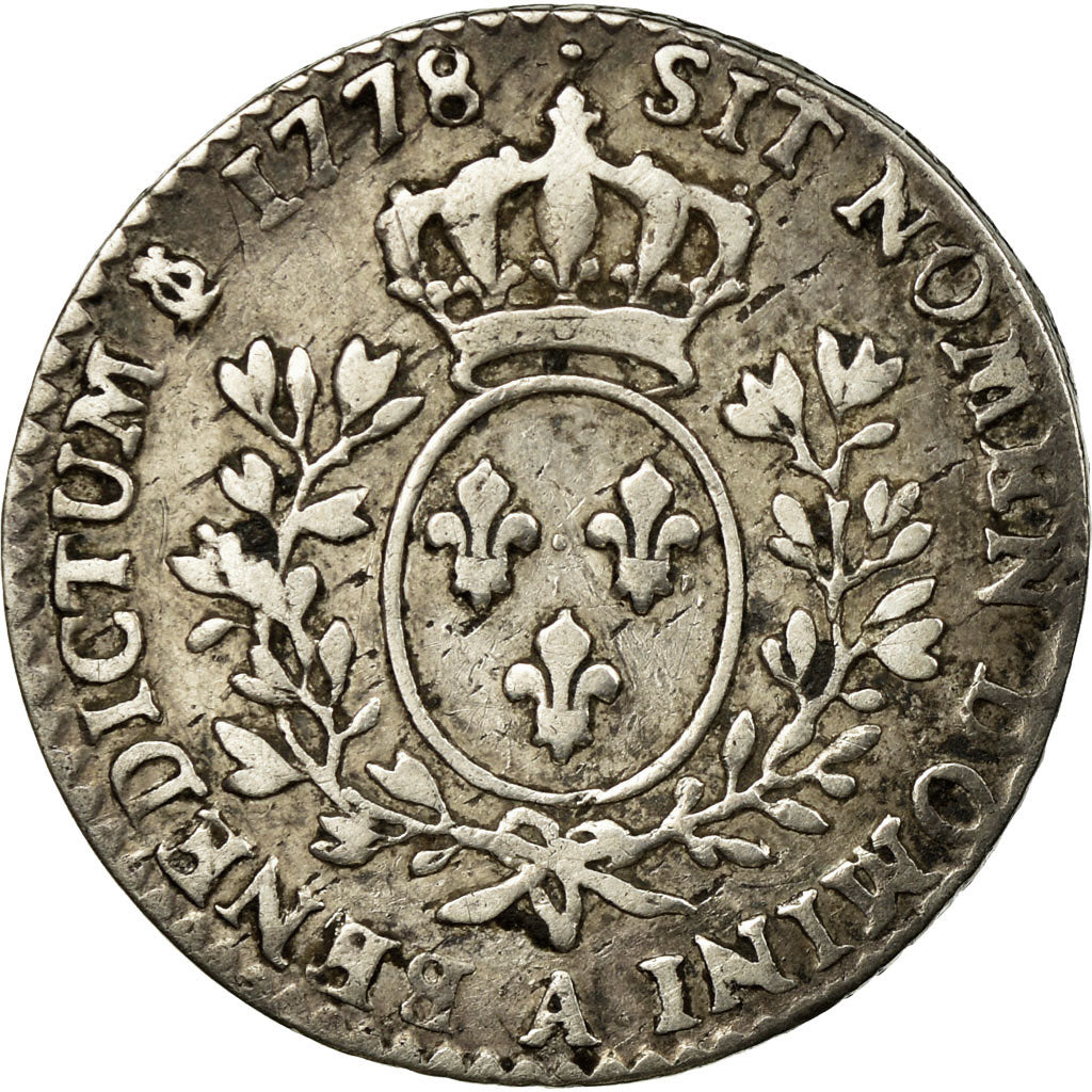 Coin, France, Louis XVI, 1/10 Écu, 12 Sols, 1/10 ECU, 1778, Paris, EF(40-45)