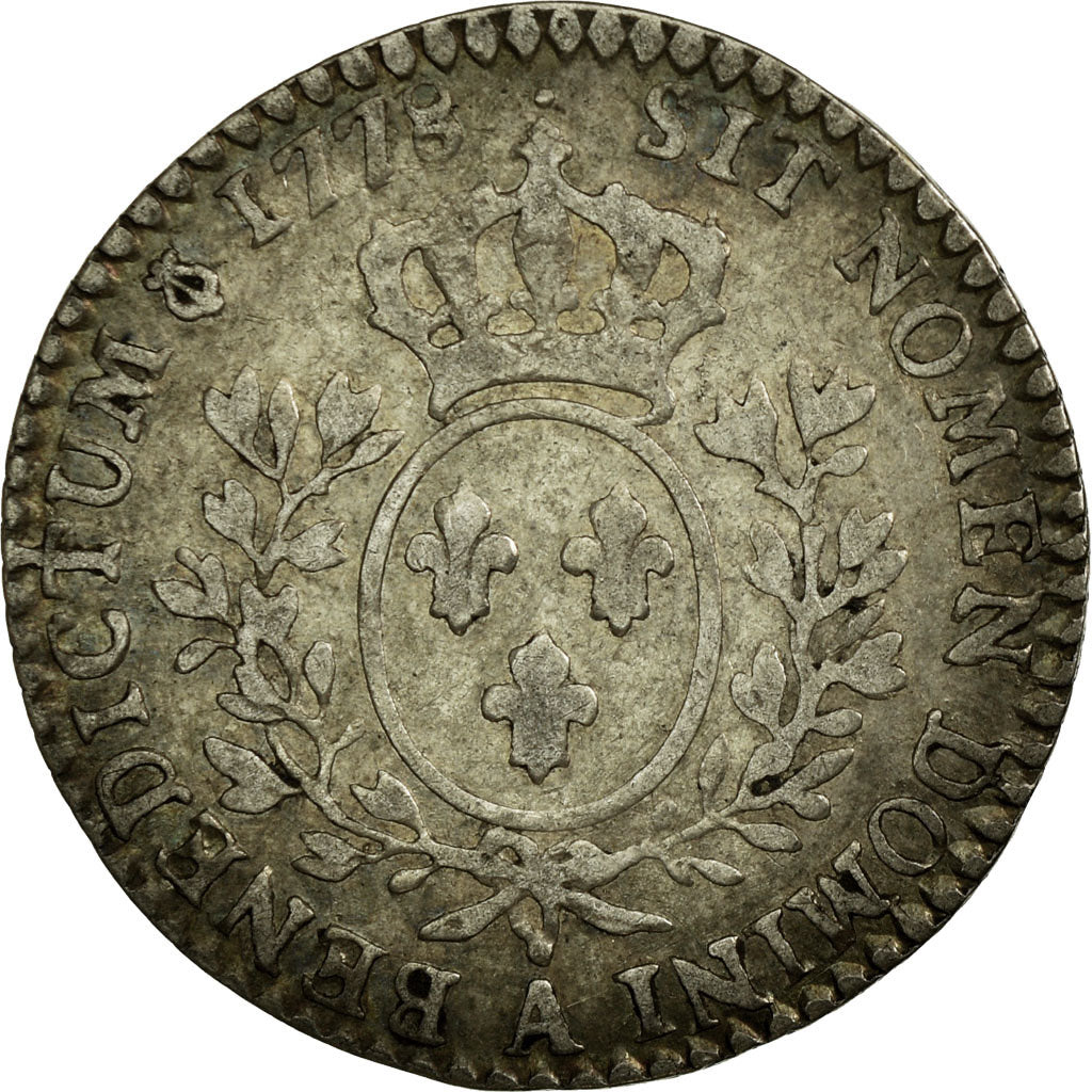 Monnaie, France, Louis XVI, 1/10 Écu, 12 Sols, 1/10 ECU, 1778, Paris, TB+