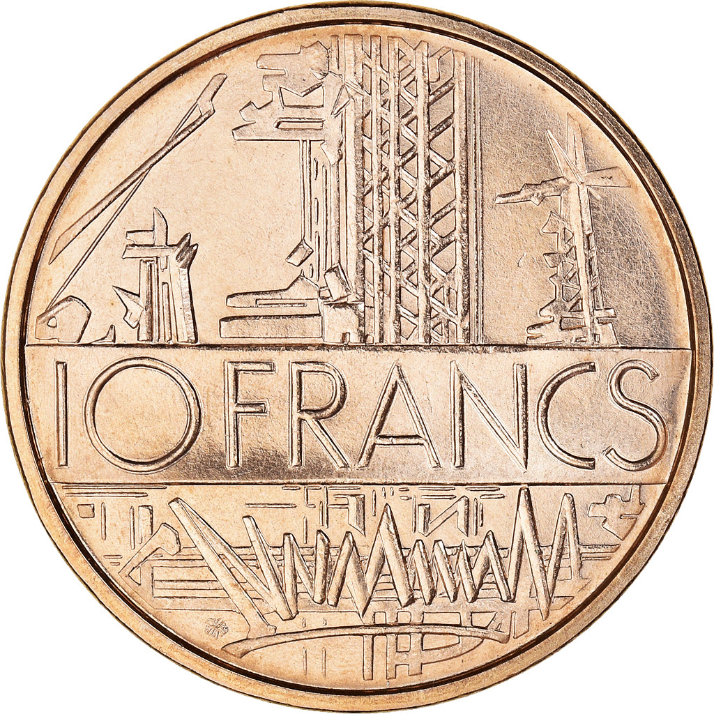 Coin, France, Mathieu, 10 Francs, 1974, FDC, MS(65-70), Nickel-brass, KM:940