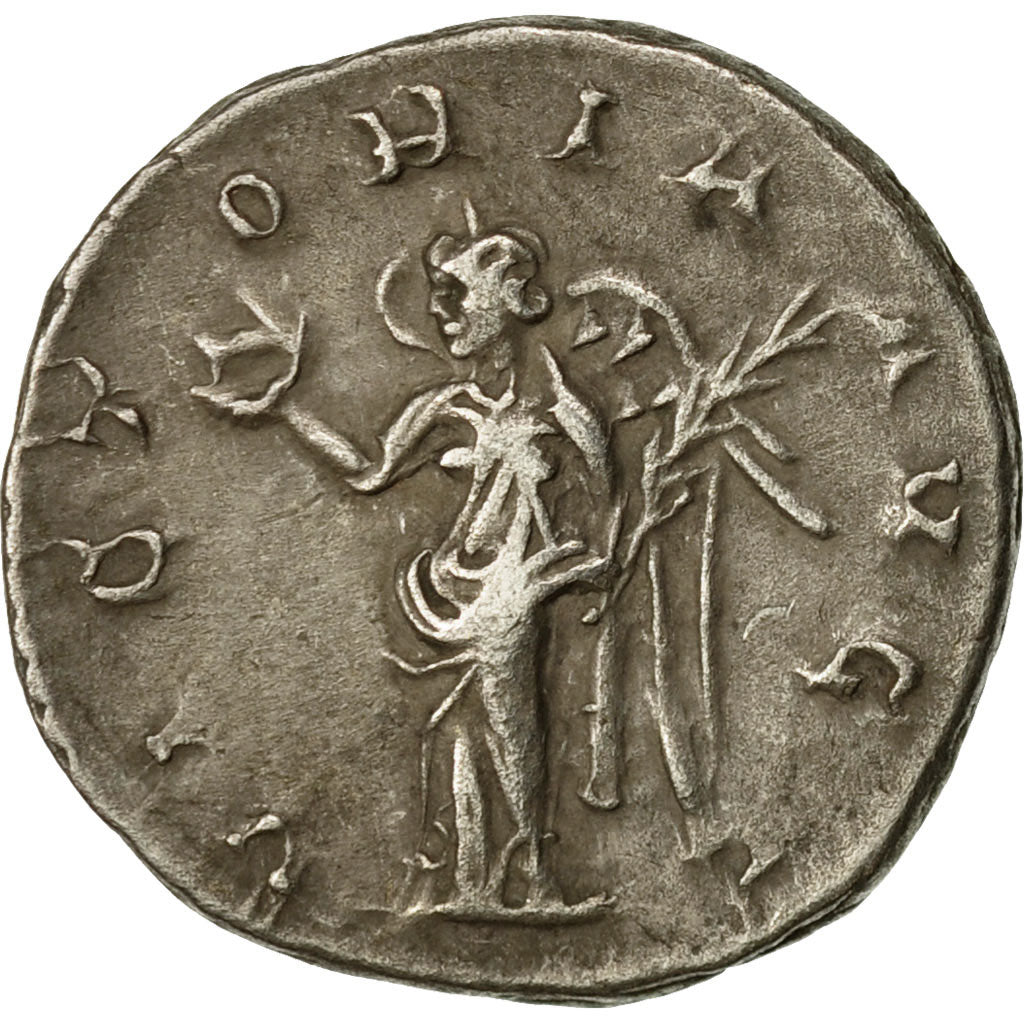 Coin, Valerian I, Antoninianus, 254, Rome, EF(40-45), Billon, RIC:125