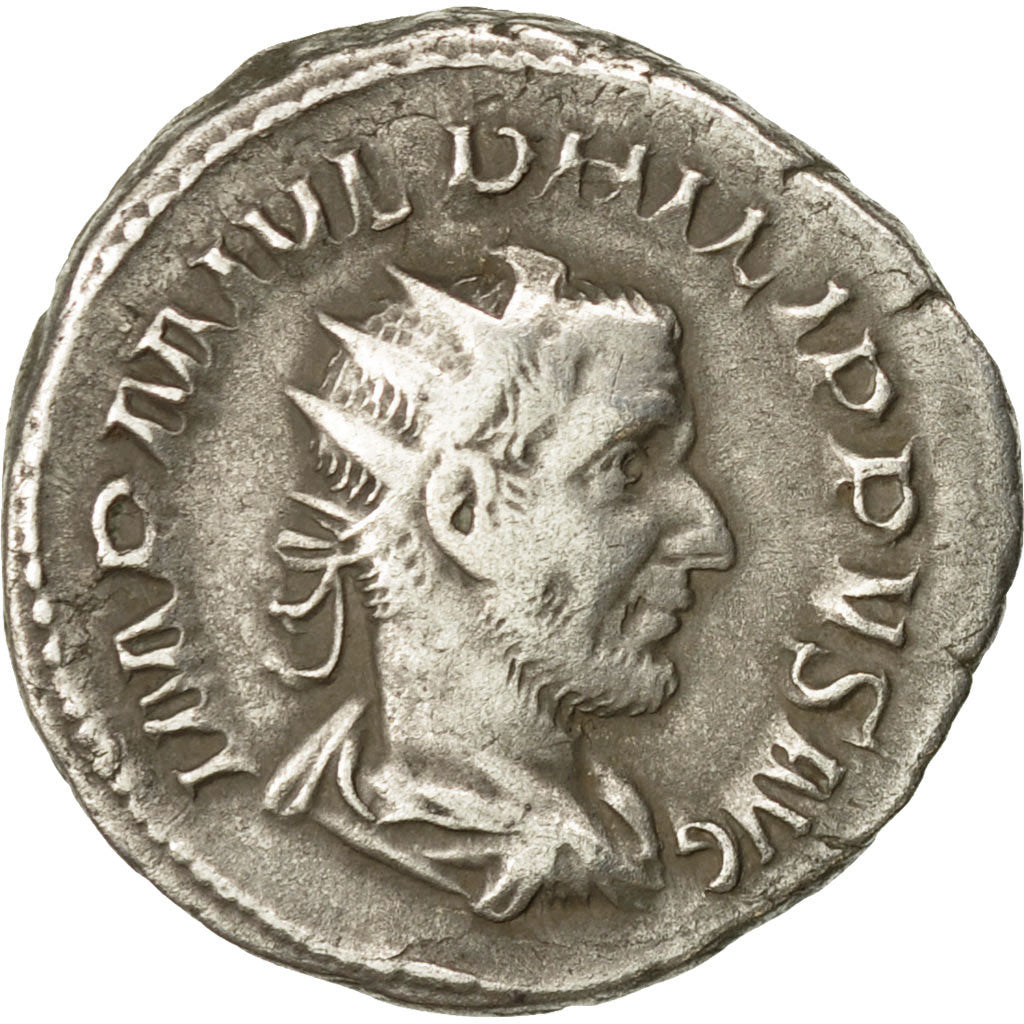 Coin, Philip I, Antoninianus, 244-247, Rome, EF(40-45), Billon, RIC:53