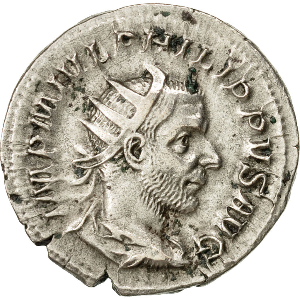 Coin, Philip I, Antoninianus, 244-247, Rome, AU(50-53), Billon, RIC:53