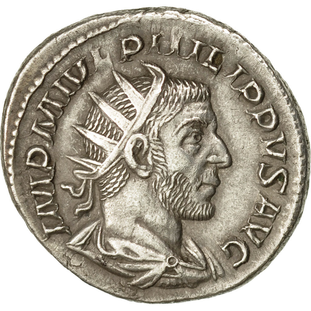 Coin, Philip I, Antoninianus, 244-247, Rome, AU(50-53), Billon, RIC:48b