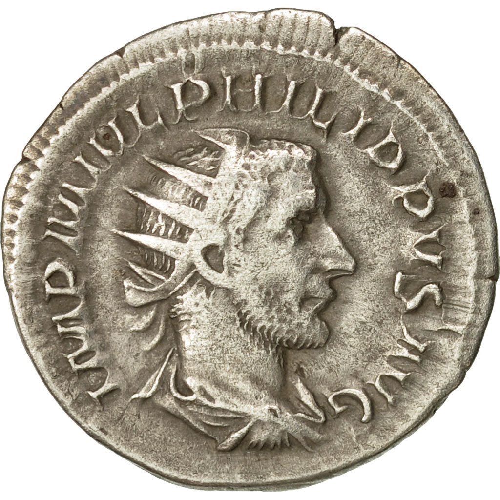 Coin, Philip I, Antoninianus, 244-247, Rome, EF(40-45), Billon, RIC:49b