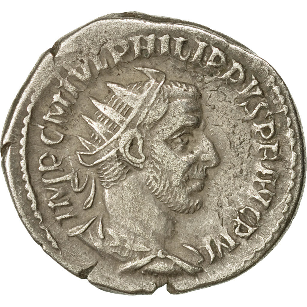 Coin, Philip I, Antoninianus, 244-246, Rome, EF(40-45), Billon, RIC:70