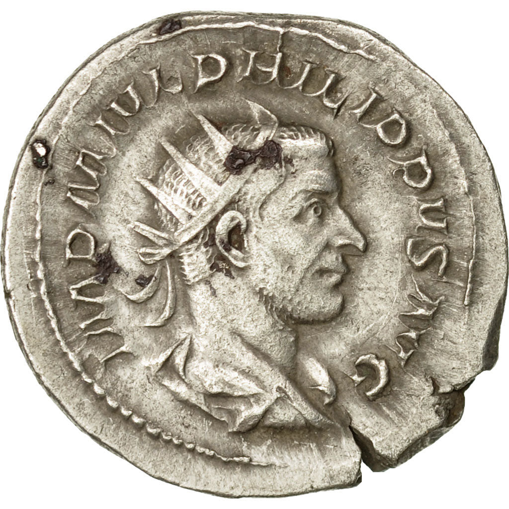 Coin, Philip I, Antoninianus, 244-247, Rome, AU(50-53), Billon, RIC:36b