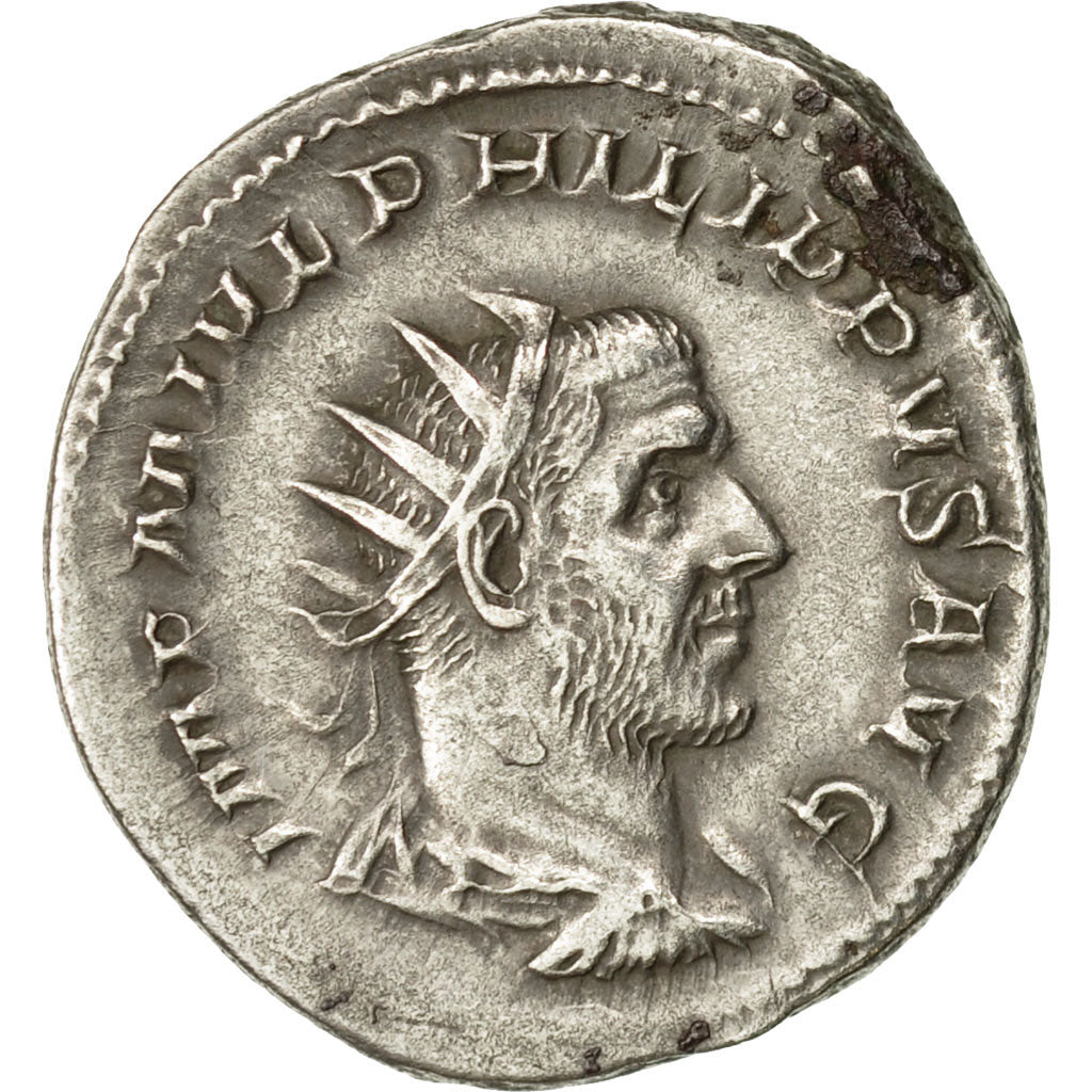 Coin, Philip I, Antoninianus, 244-247, Rome, AU(50-53), Billon, RIC:28c
