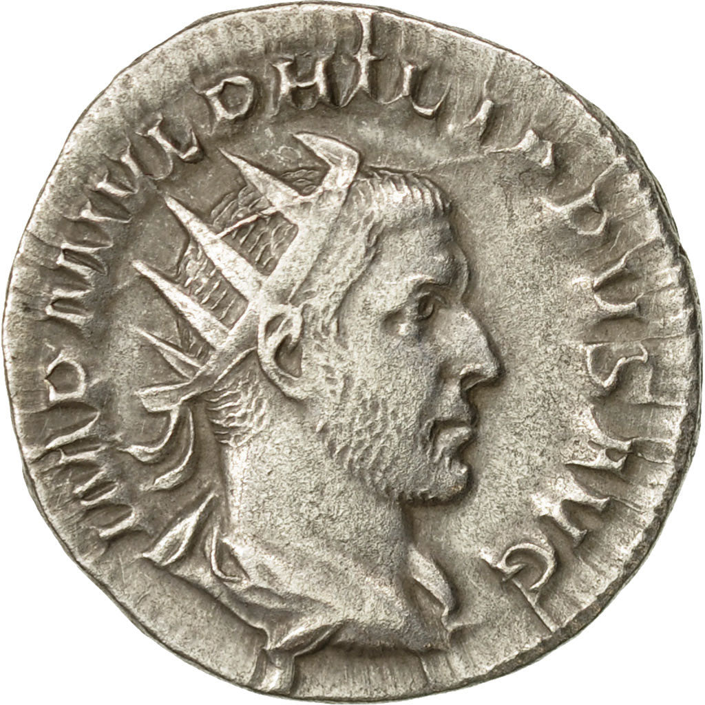 Coin, Philip I, Antoninianus, 244-247, Rome, AU(50-53), Billon, RIC:38b
